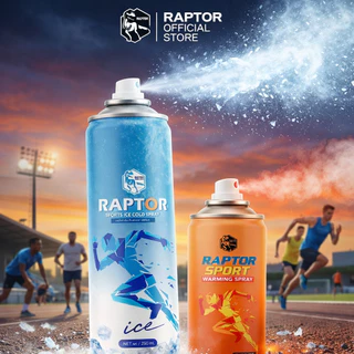 RAPTOR DUAL ACTION สเปรย์สูตรร้อน และ เย็นแบบแพ็คคู่ ให้ความคล่องตัว