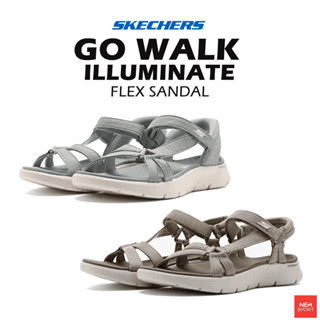 [ลิขสิทธิ์แท้] SKECHERS GO WALK Flex Sandal - Illuminate รอง…