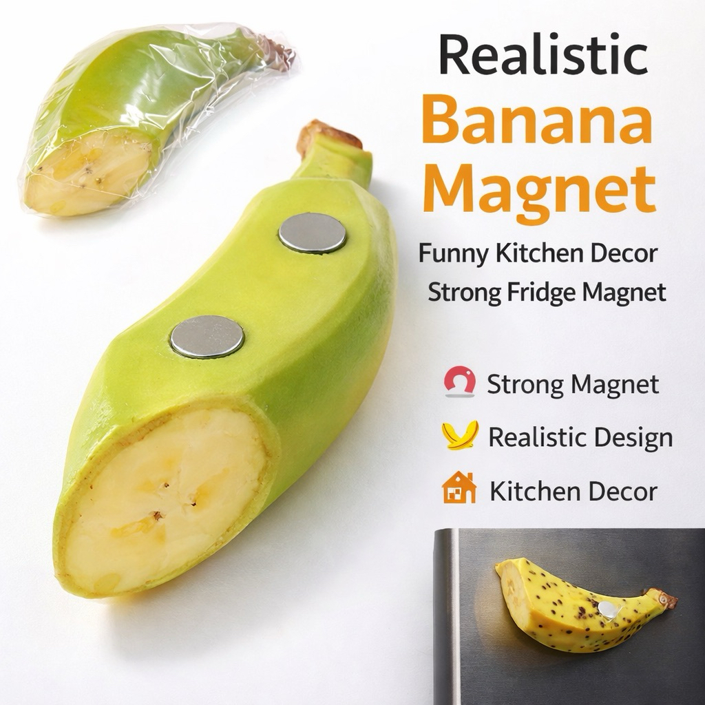 🍌 Magnet Banana (กล้วยดิบ) – Japanese Food Sample จาก Tokyo