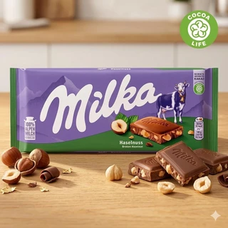 ล็อตใหม่ Milka Milk Chocolate มีส่วนผสมของนม Alpen 100% มี 25 รสชาติให้เลือก ขนาด 87 - 100 กรัม(g.) BBE:08/2026-01/2027
