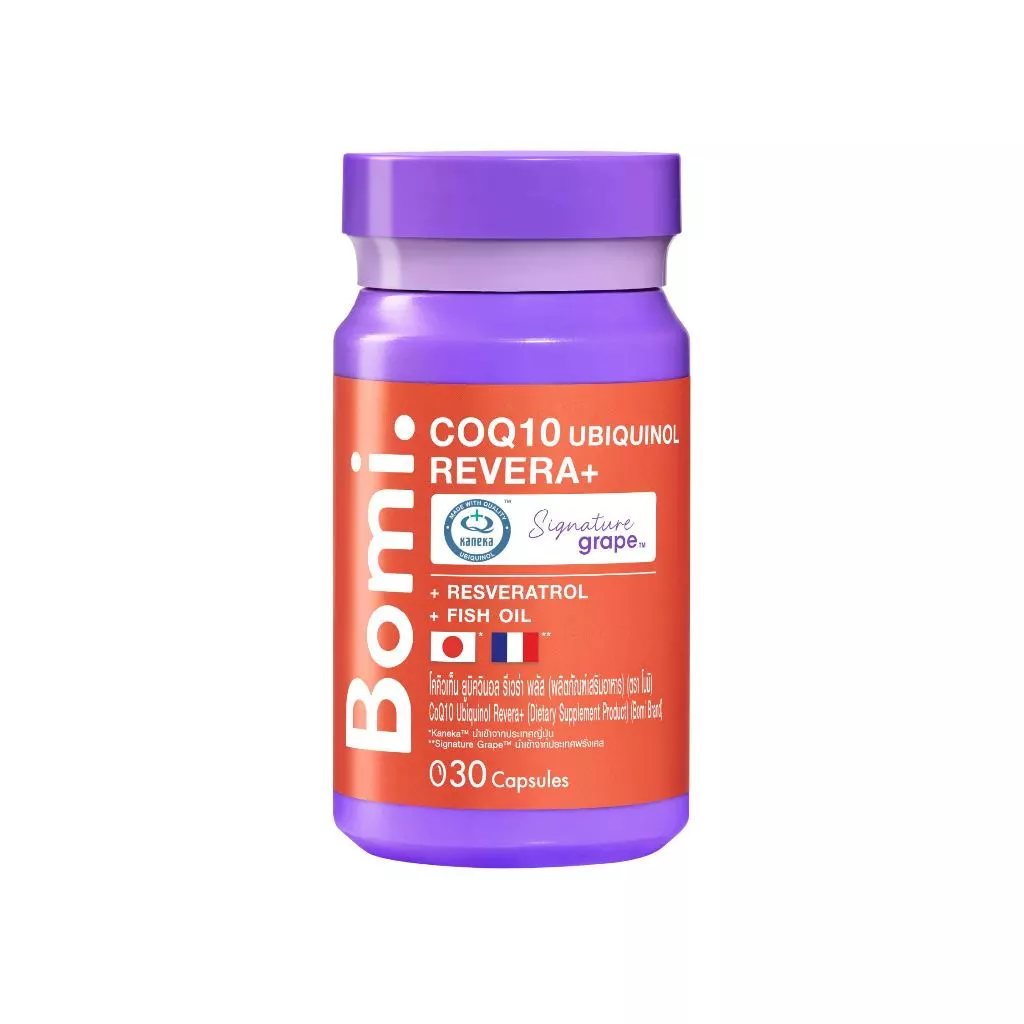 Bomi COQ10 Ubiquinol Revera+ โบมิ โคคิวเท็น รีดิวซ์ฟอร์ม เข้มข้น เสริมสร้างพลังงาน บำรุงหัวใจ thumbnail 3