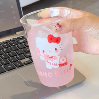 แก้วน้ำดีไซน์ใหม่ ทรงสวย ลายน่ารัก วัสดุแก้ว ความจุใหญ่ 500 พร้อมส่งจากไทย