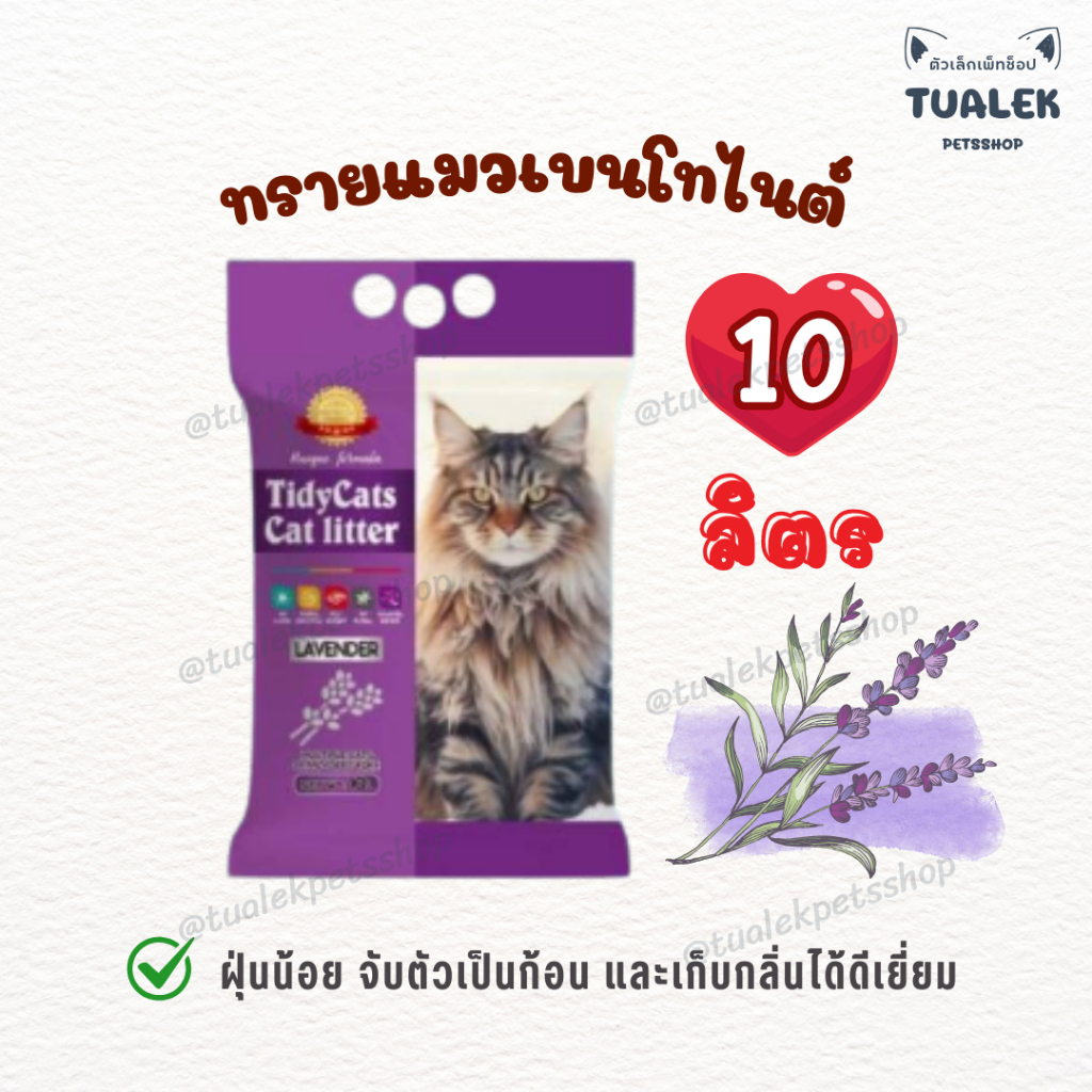 Tidy Cats ทรายแมว 10ลิตร เบนโทไนต์ ทรายเม็ดกลม Cat litter ราคา ถูกที่สุด ดีลบีเคเค แกลเลอรีภาพที่ 5