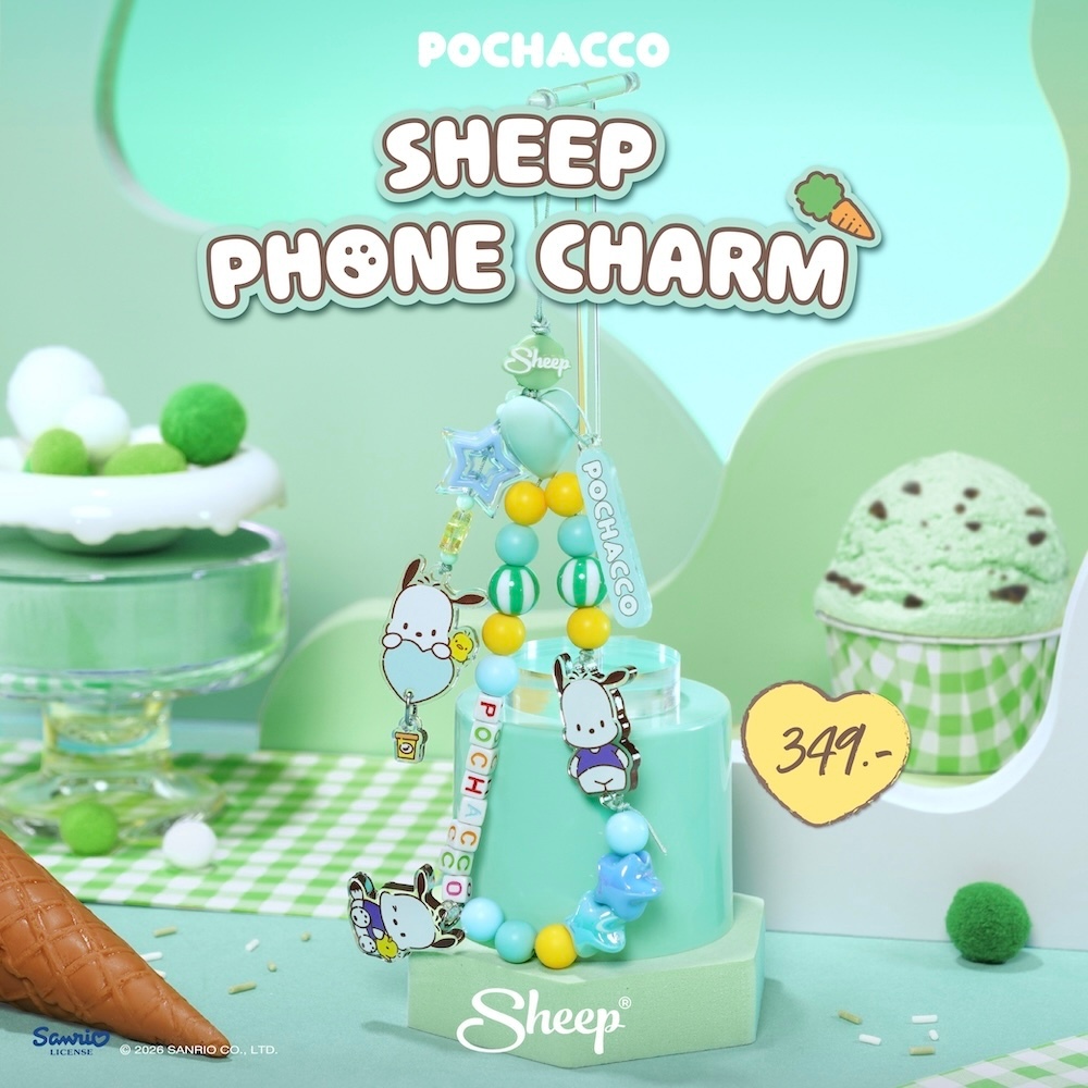 [Strap  Pochacco] Pochacco Collection Strap Phone Charm  สายคล้องมือถือ สุดน่ารัก ลิขสิทธิ์แท้ซานริโอ้  ลายโปเชโกะ