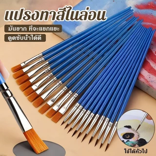 100ชิ้นแปรงทาสีชุด,ชี้แบนภาพวาดสีน้ํามันแปรง,เครื่องมือศิลปะไนล่อนผมเซรามิกจิตรกรรมอุปกรณ์สีน้ํา