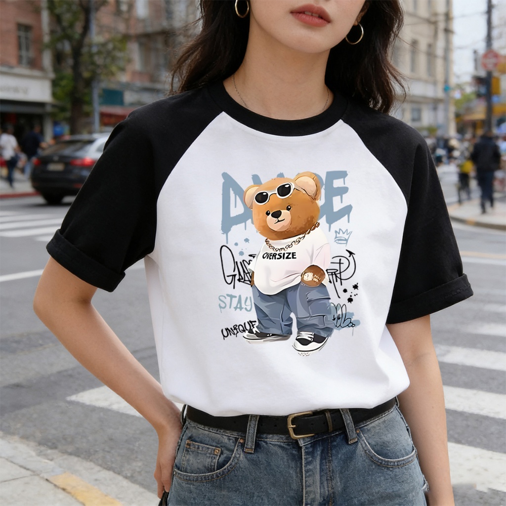 P-1305  เสื้อยืดแขนสั้นพร้อมส่ง รุ่นมาใหม่มี 6สี สีสันสดใส่น่ารักใส่ได้ทั้งหญิงและชาย