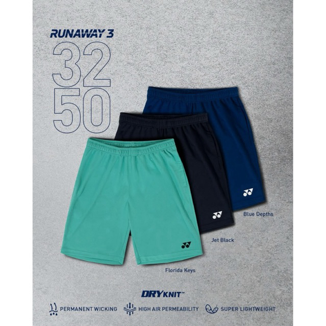 Yonex กางเกงแบดมินตัน รุ่น 3250 (ของแท้ 100%) ใส่สบาย ระบายอากาศ แห้งไว