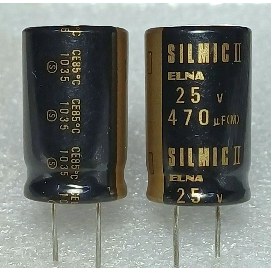 ตัวเก็บประจุ elna silmic II 470uf 25v capacitor