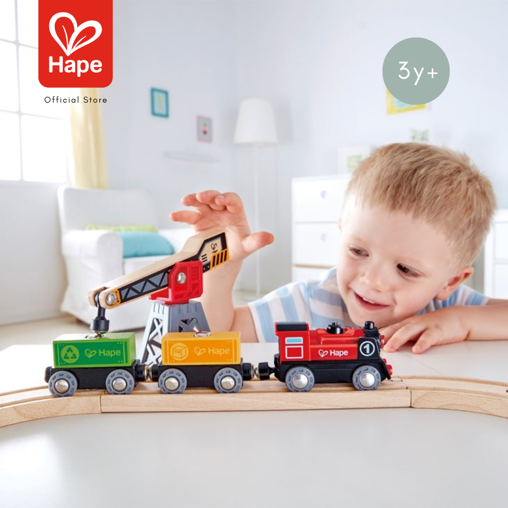 Hape - Cargo Delivery Loop        ชุดรถไฟส่งสินค้าคาร์โก้        3Y+ รูปที่ 2