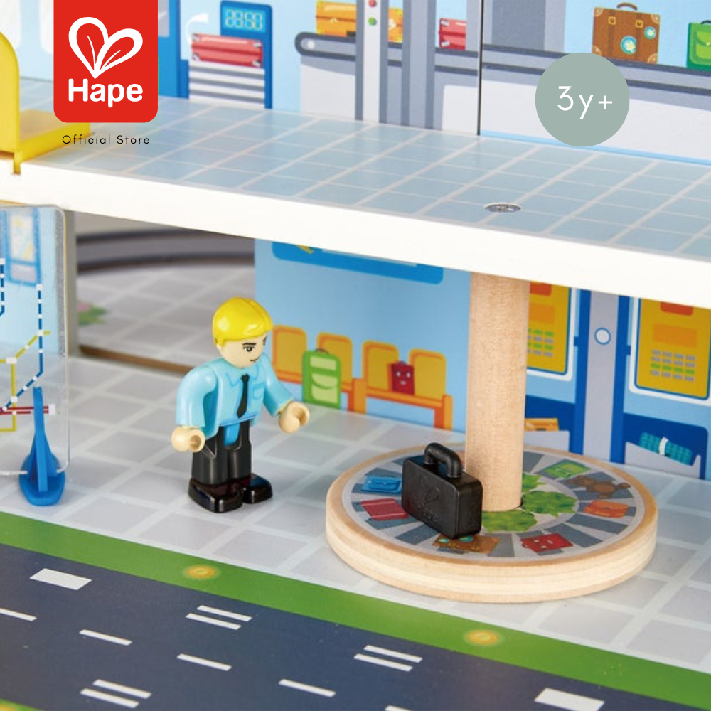 Hape Mega City Railway Set – 3-Level Wooden Train Set, 3Y+ image 4