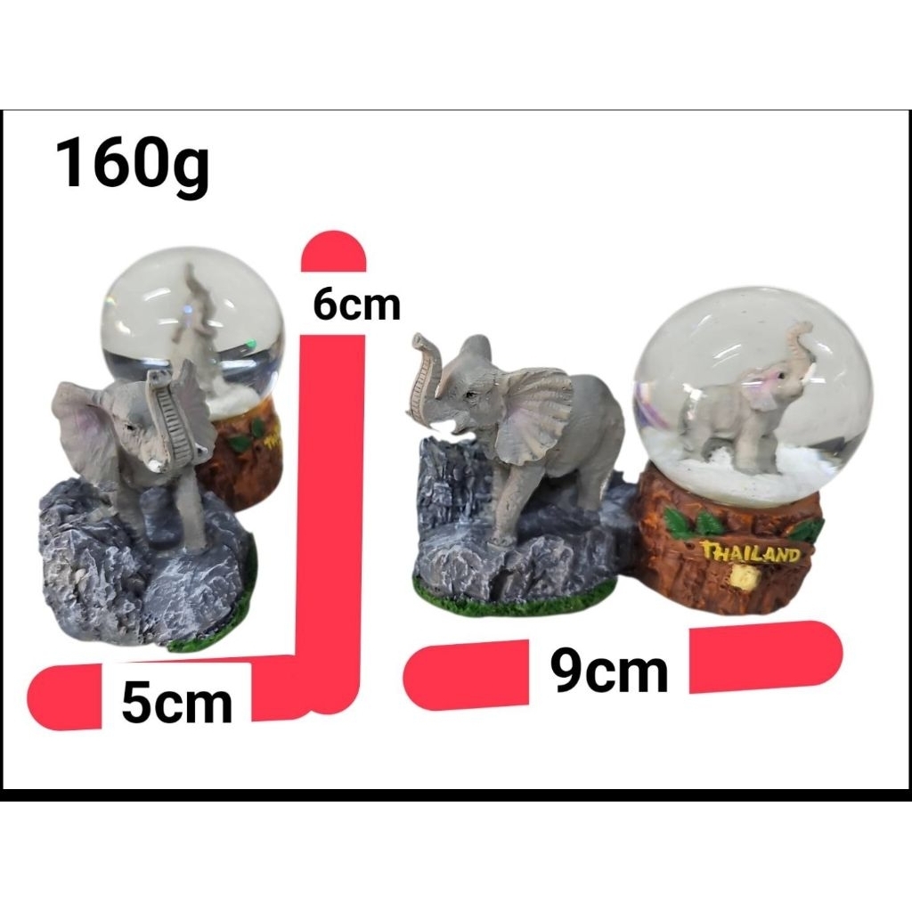 TMที่ทับกระดาษเรซิ่นลายช้างลูกแก้ว Thailand ของที่ระลึกไทย