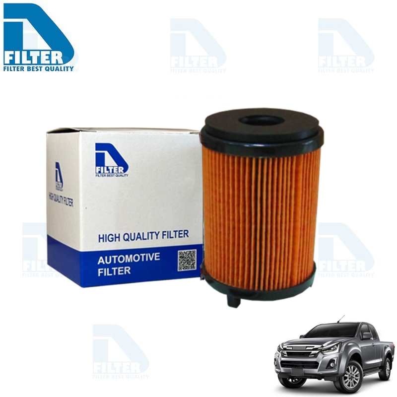 D Filter กรองน้ำมันเครื่อง ใช้สำหรับ Isuzu อีซูซุ D-Max,Mu-x ดีแม็ก 2017-2024 (เครื่อง 1.9 Blue Power) (DO099)