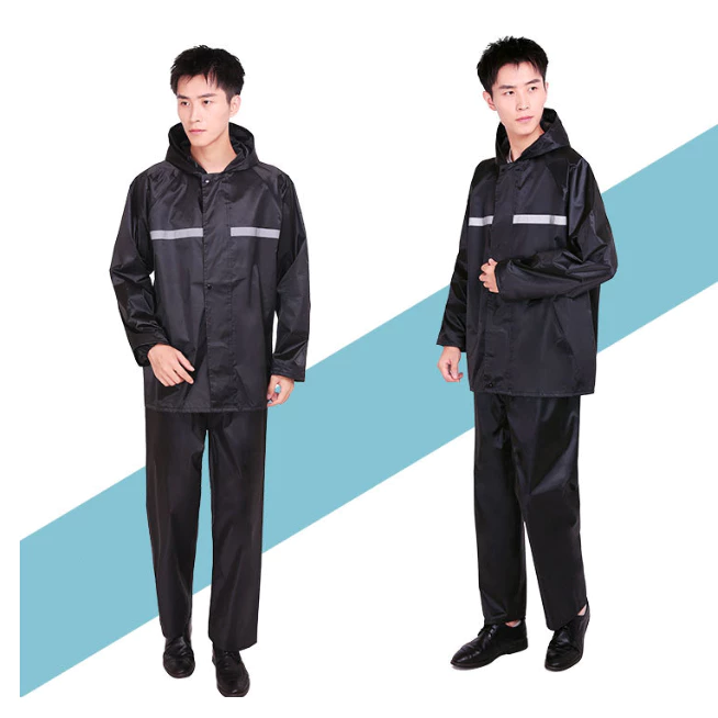 ชุดเสื้อกันฝนพร้อมกางเกง สำหรับปั่นจักรยานและทำงานกลางแจ้ง thumbnail 4