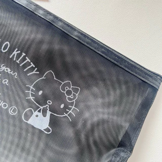 กระเป๋าsanrio kitty ตาข่ายสีดำ ใส่เครื่องสำอางค์🪴🇯🇵ของแท้
