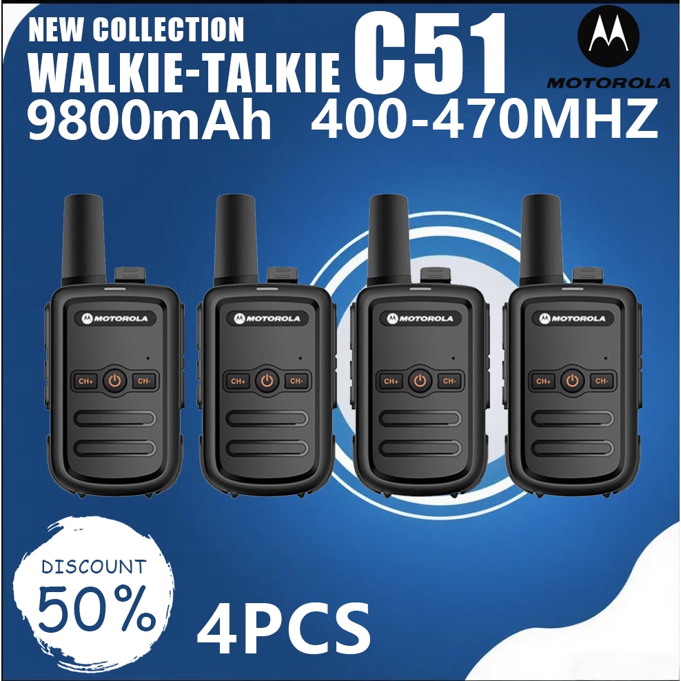 วิทยุ Motorola C51 Walkies Talkie 400-470MHZ 0.5W 9800mAh 16ch