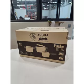 ZEBRA SET ชุดหม้อสเตนเลส Homey 6 ชิ้น no.180051 หัวม้าลาย #ทวีชัย