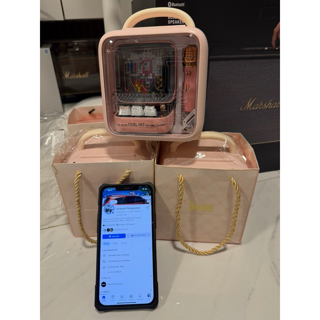 Divoom ลำโพงบลูทูธ Divoom Ditoo Pro Divoom Ditoo Mic ลำโพงบลูทูธไร้สายขนาดเล็ก