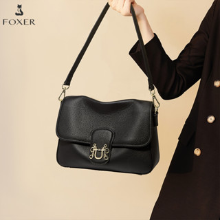 FOXER กระเป๋าสะพายไหล่ สะพายข้างสำหรับผู้หญิง ดีไซน์ฝาปิด เห…