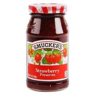 Smucker’s Jam แยมผลไม้ สมัคเกอร์ แยมบลูเบอร์รี่ แยมสตรอเบอร์รี่ Smucker’s Blueberry /Stawberry ขนาด 340 กรัม(g.)