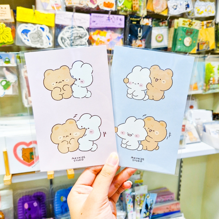 💘มีลายใหม่ด้วยนะ!💘Love Postcard โปสการ์ดรวมลายความน่ารักของ Gourmet, Parfait และผองเพื่อน🪄[Maykids S