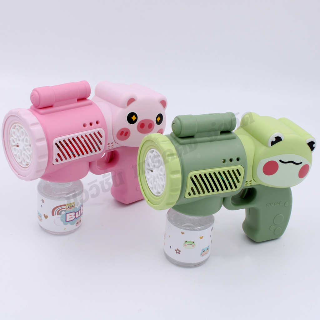 ปืนเป่าฟองไฟฟ้า เป่าฟองอัตโนมัติ เครื่องเป่าฟองสบู่ ฟองเยอะ Bubble gun ของเล่นเด็ก น่ารัก มีให้เลือก – โปรปัง