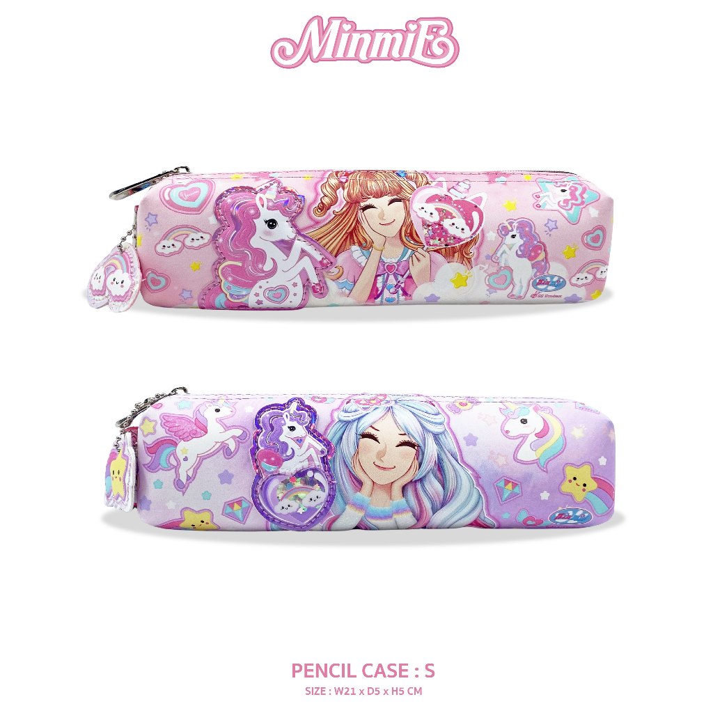 Minmie กล่องดินสอน่ารักลายหมีเจ้าหญิง แข็งแรงทนทาน กันน้ำได้ ลิขสิทธิ์แท้ของไทย