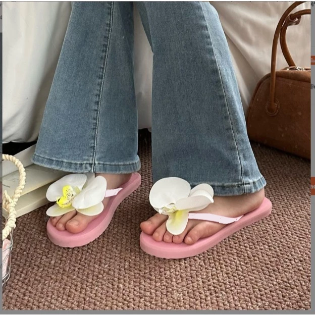 รองเท้าแตะดอกกล้วยไม้ 🕊️🌸🎀🩷Hawai 🩷🌸พร้อมส่งจากไทย🕊️😘