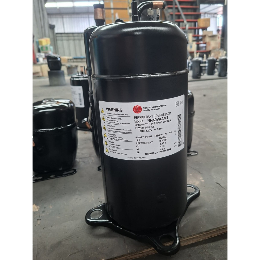 คอมเพรสเซอร์แอร์ มือสอง โรตารี่ รุ่น NN40VAAMT ขนาด 36000-40000 BTU R410 ไฟ380V