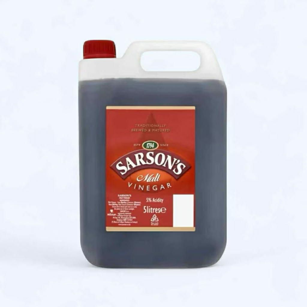 น้ำส้มสายชูหมักมอลต์ Sarsons ขนาด 5 ลิตร Sarsons Malt Vinegar Size 5 L