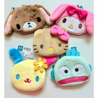 แท้! กระเป๋าป๊อกแป๊กใส่เหรียญ Sanrio kitty tan Usahana Hangy…