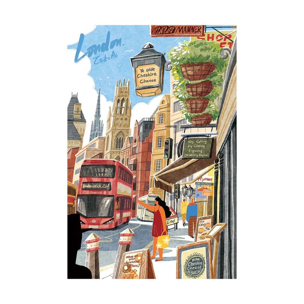 Rolife 1000 Piece Jigsaw Puzzle - PT003 Walk in London | ของแต่งบ้าน ของเล่นศิลปะ DIY
