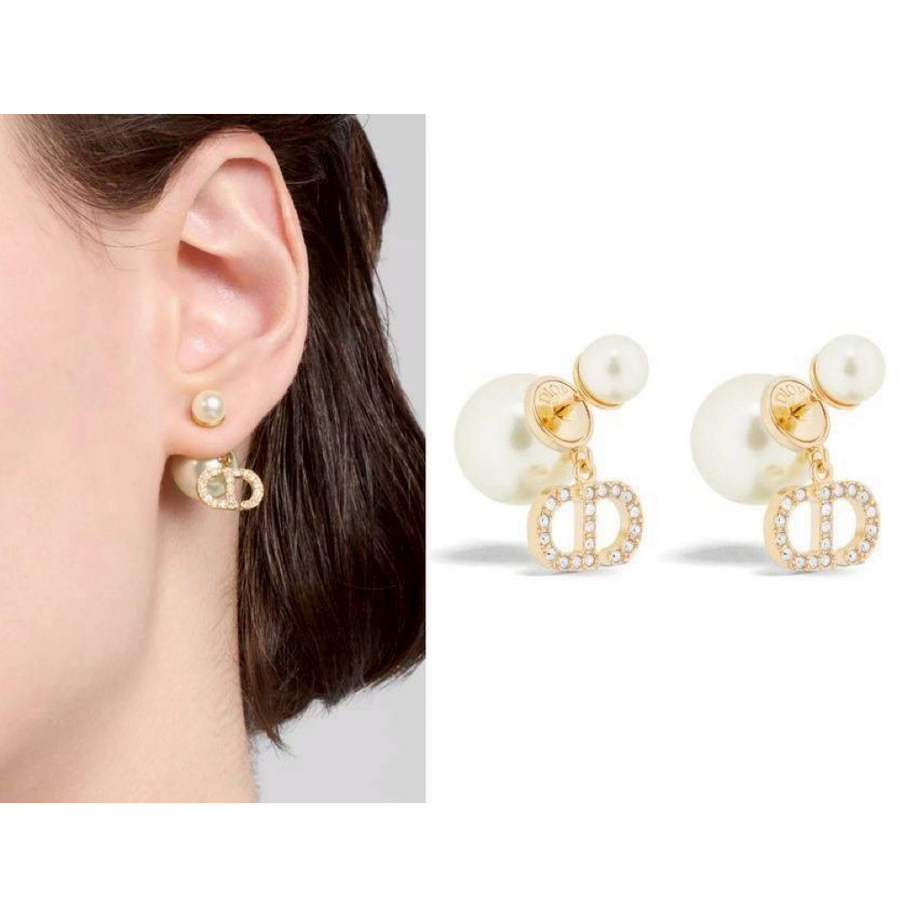 [ของแท้] 🍀พร้อมส่ง Dior Tribales ต่างหูหญิง