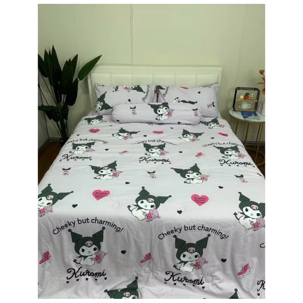 ชุดผ้าปูที่นอน ลายคุโรมิ ผ้า COTTON 100% ขนาด 3 5 6 ฟุต thumbnail 6