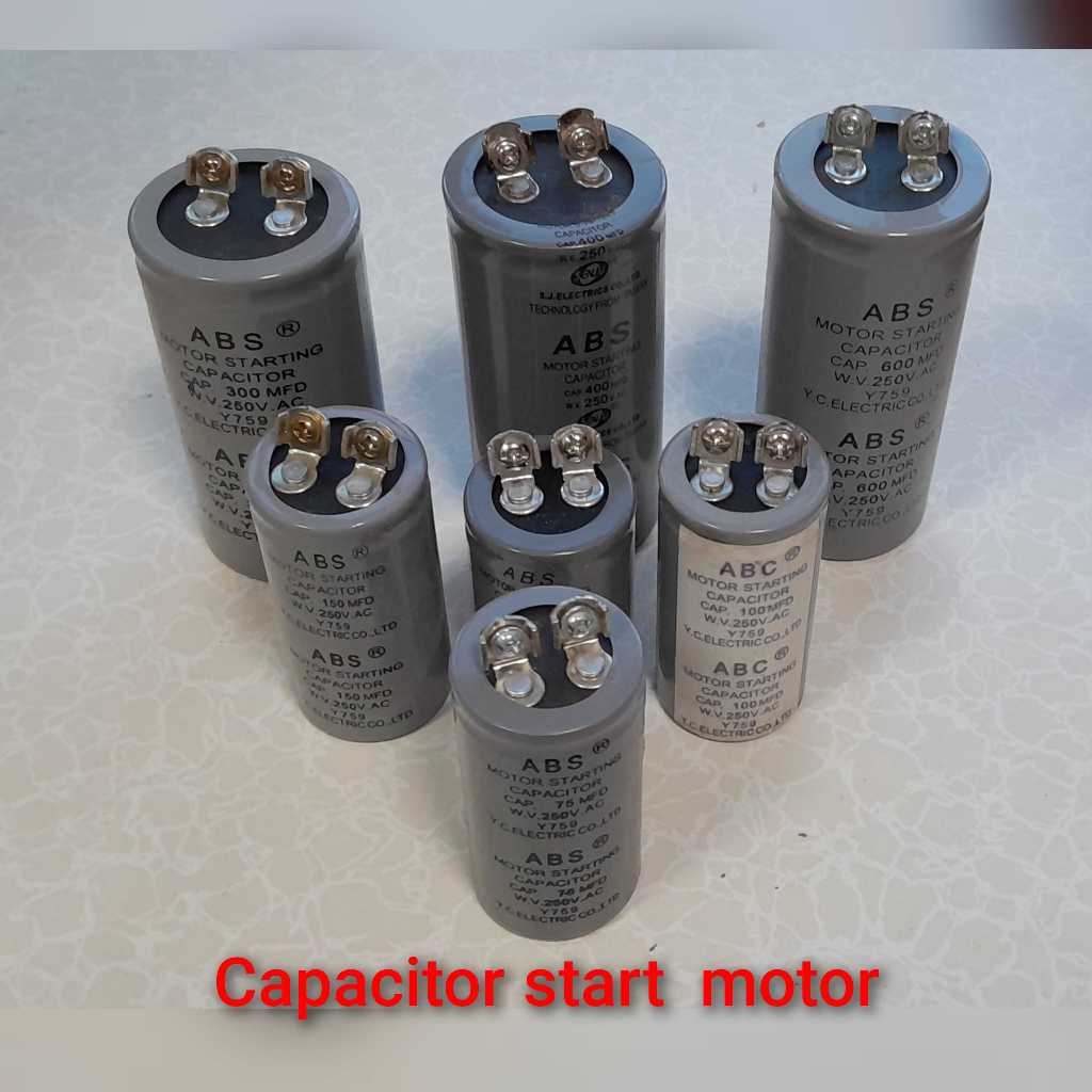 คาปาซิเตอร์ สตาร์ท 75/100/150/200/300/400/600 250V  อะไหล่ปั้มลม ปั้มน้ำ หรือมอเตอร์ต่างๆ