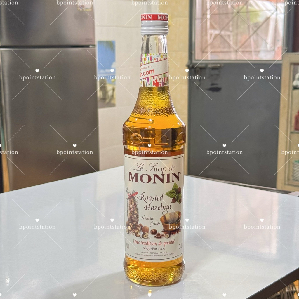 ไซรัป Roasted Hazelnut MONIN 700 มล. คุณภาพพรีเมียม กลิ่นหอมเข้มข้น เหมาะสำหรับทุกเมนู