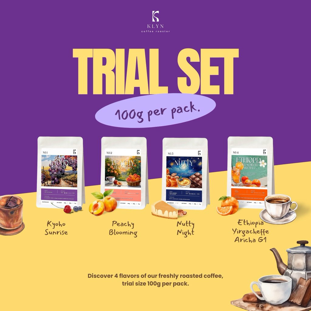 Trial SET 100g (Discover 4 flavors of our freshly roasted coffee)