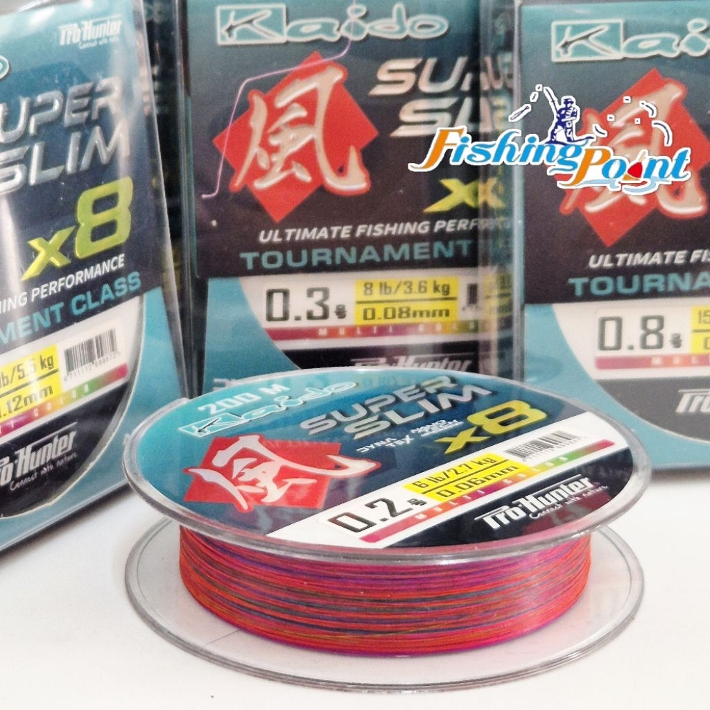 สาย PE Pro-Hunter Kaido Super Slim X8 200 เมตร
