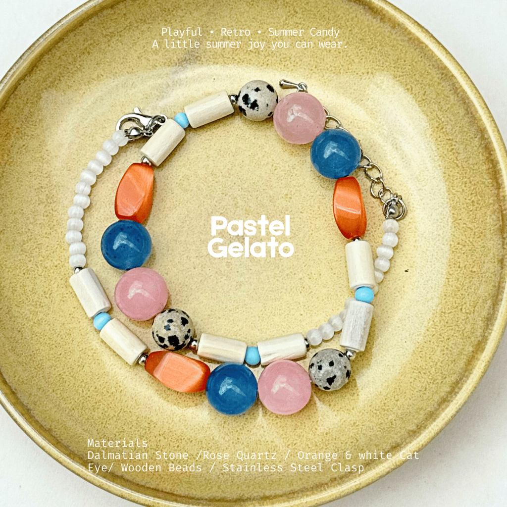 (พร้อมส่ง) Pastel Gelato Necklace