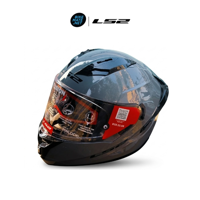 LS2 Helmets FF806 Fusion Solid Gloss Nardo Grey - หมวกกันน็อคเต็มใบ