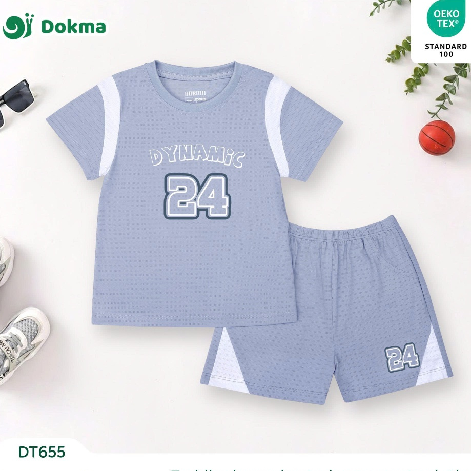 Dokma (9-16kg) ชุดสปอร์ตเด็ก ชุดกีฬาเด็ก ผ้ากีฬาเกรดพรีเมียม Baby Sports Clothes (6-36M) DT655