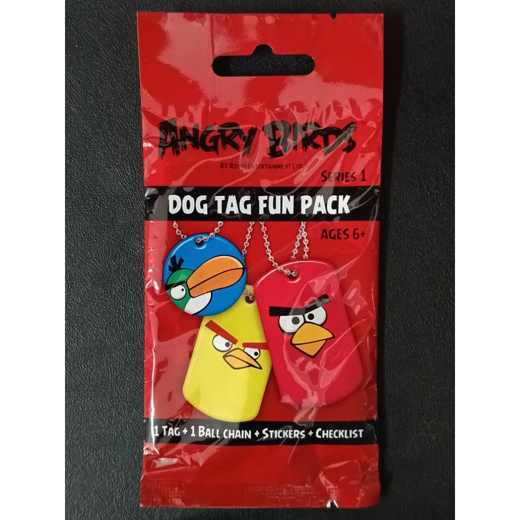 (Sealed Pack) ซองสุ่ม Dog Tag 2012 Angry Birds Series 1 Dog Tag Fun Pack