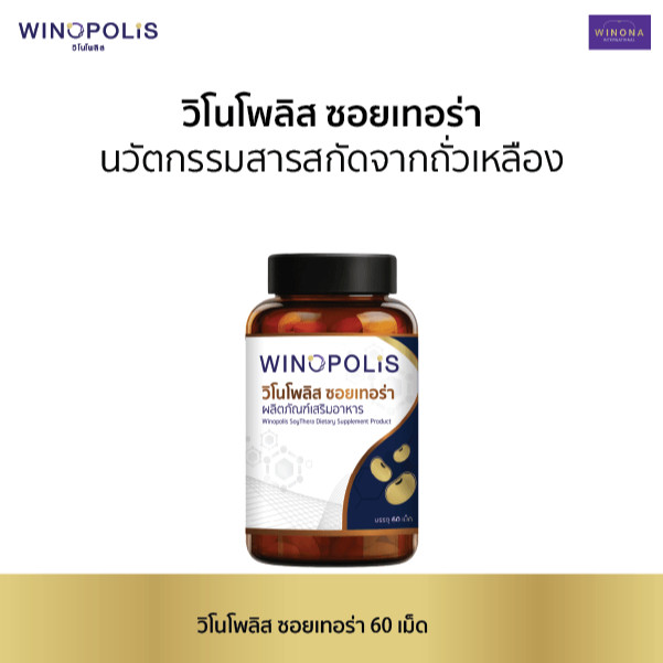 Winopolis SoyThera วิโนโพลิส ซอยเทอร่า (60 เม็ด)