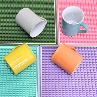 Bar Mat แผ่นยางรองชงกาแฟ กันลื่น กันน้ำ รุ่นหนาพิเศษ สีสวยหลายสี
