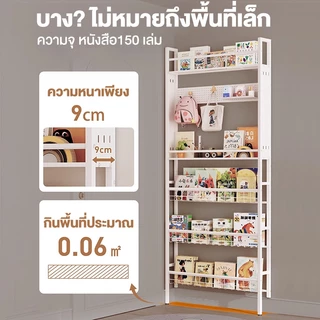 Sonder pegboard ชั้นวางของ 6/5ชั้น งานเหล็ก ชั้นวางเก็บของหลังประตู ชั้นวางหนังสือ ชั้นวางติดผนัง ประหยัดพื้นที่