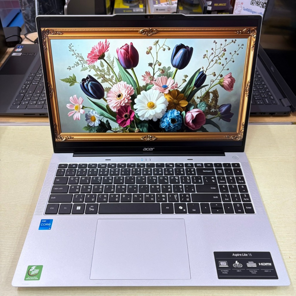 ACER  ASPIRE  LITE 16  AL16 - 52P - 51Y1  ประกันศูนย์  Onsite  17/07/2027  สภาพเครื่อง  95%