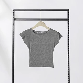 HELLDUL T0004เสื้อยืดคอกลมแขนสั้นเอวตัดสั้นผ้านุ่มสีหลายสี สไตล์คลาสสิก ส่งจากไทย