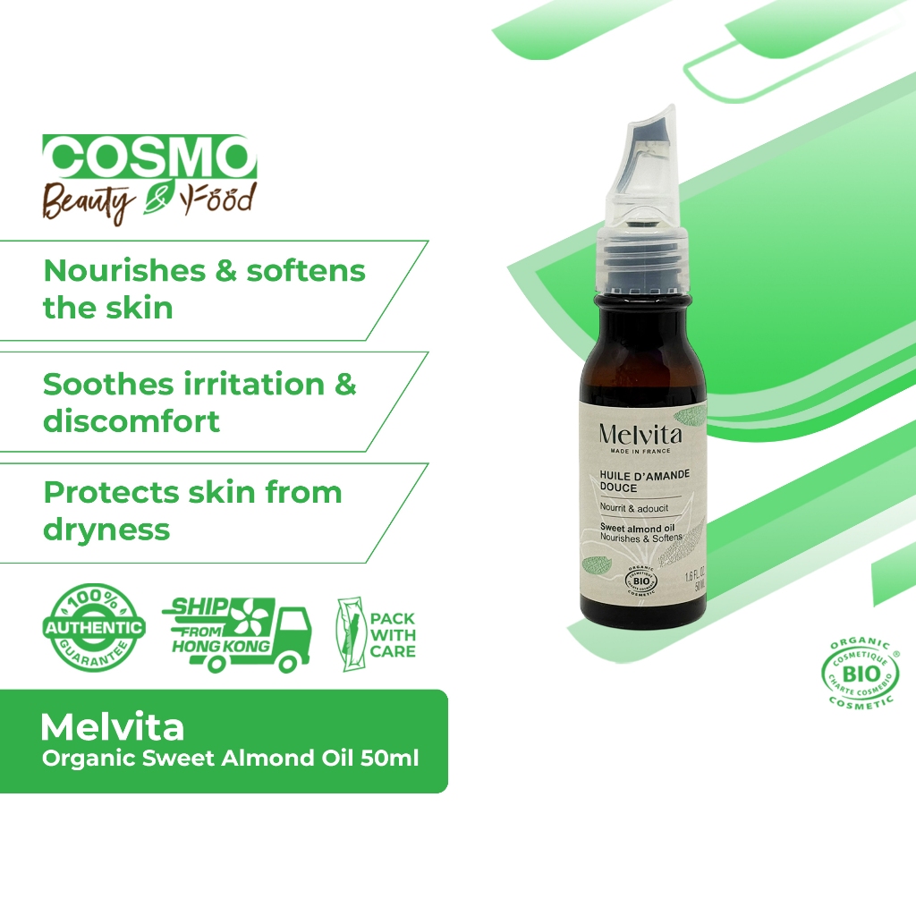 Melvita Organic Sweet Almond Oil 50ml