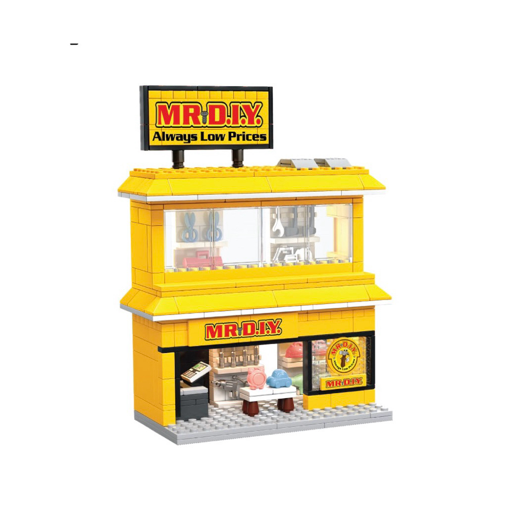 ชุดตัวต่อร้านค้าสองชั้น MR.DIY
