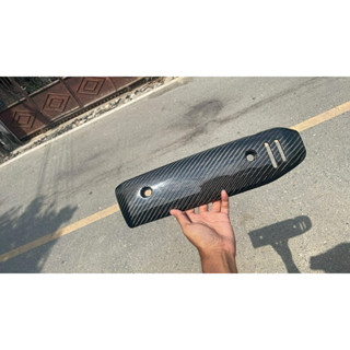 บังท่อ กันร้อน จีออโน่ งานหุ้มคาร์บอนแท้ ลาย4