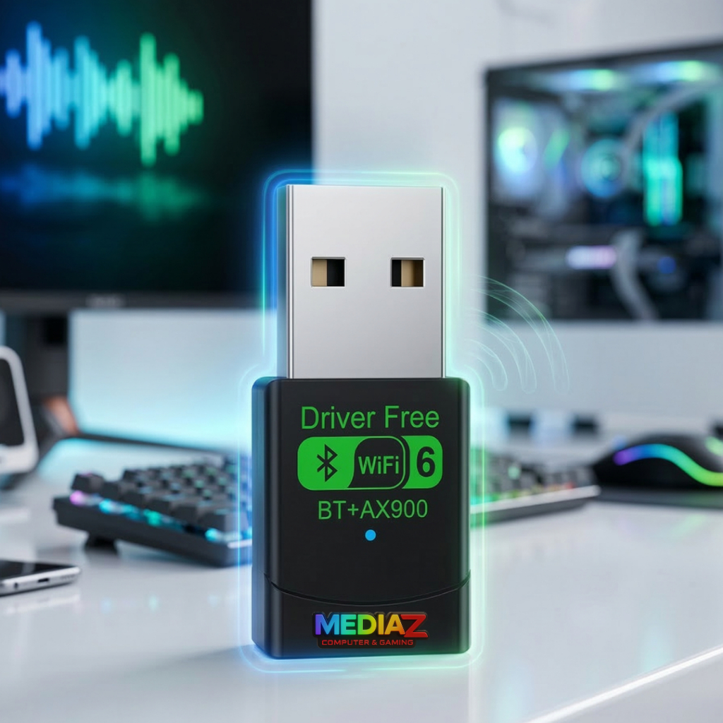 ส่งทันที ตัวรับไวไฟ บลูทูธ wifi usb 2.4Ghz 5Ghz Bluetooth Wireless Adapter pc notebook MediaZShop